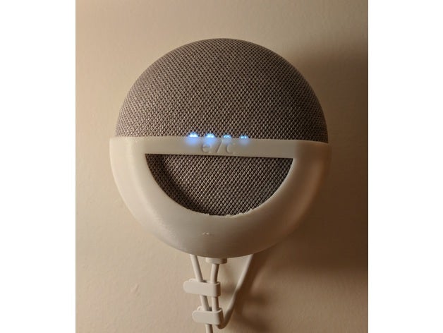 google home mini wallmount audio 3D print model - Mito3D