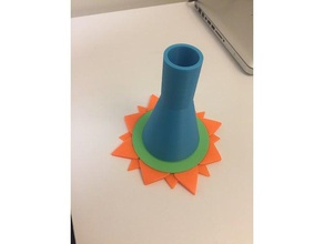 small flower vase 3d print model - Mito3D
