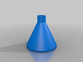 große Flasche mit Trichter tools kundengebundene 3d print model - Mito3D