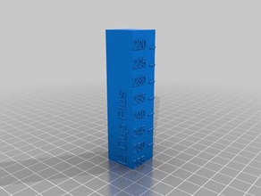 i3 duplicador além de calibração temperatura torre A impressão 3d testes personalizado 3d print model - Mito3D