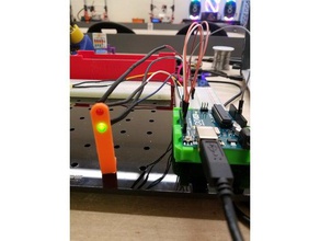 2 led post A impressão 3d diodo emissor de luz 3d print model - Mito3D