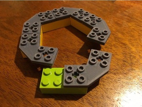 lego kompatibel pentagonal connector Bau-Spielzeug lego-kompatibel regelmäßige Polygone 3d print model - Mito3D