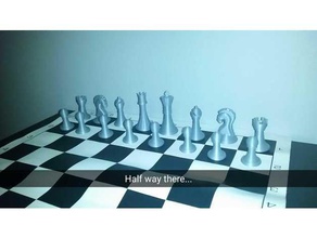 pièces d'échecs simple les échecs 3d print model - Mito3D