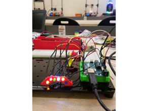 potenciômetro controlada led bar A impressão 3d circuito diodo emissor de luz 3d print model - Mito3D