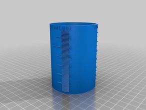 my customized measuring cylinder household supplies 3d print model - Mito3D