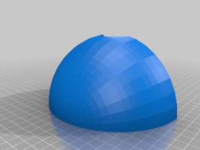 simple quarter-sphere sconce decor 3d print model - Mito3D