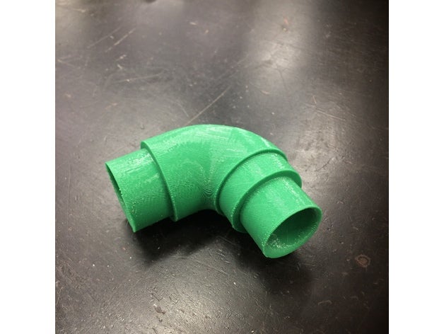 coude réducteur de scie à onglet evac pièces 3D print model - Mito3D