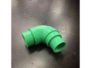 elbow reducer miter saw evac parts 3d print model - Mito3D