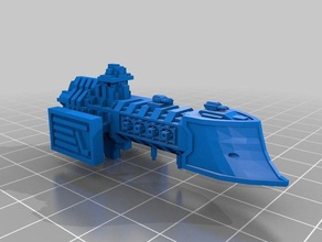 imperial light cruisers v2 vehicles cruiser scifi spaceship 3d print model - Mito3D