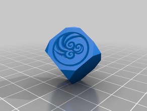 elemental duruşu d6 zar 3d print model - Mito3D