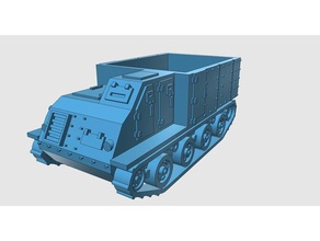 type 1 ho-ki vehicles japan military tank transporter weapon ww2 wwii 3d print model - Mito3D