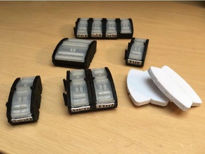3 elli araç sahipleri & kutu bit kutusu kap kapak özelleştirmek hobi ev ilaç organize et parçalar hap vida kayar depolama üst 3d print model - Mito3D
