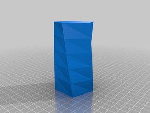 poligono portamatite spirale vaso modalità i contenitori tazza su misura matita titolare penna twisted 3d print model - Mito3D