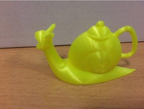 caracol bule de chá modelo móveis 3d print model - Mito3D