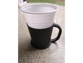 plastic cup holder 3d print model - Mito3D