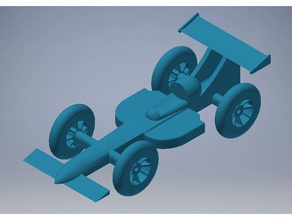 pinewood derby f1 arabası diy araba 3d print model - Mito3D