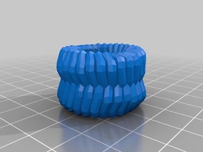 il mio personalizzate treccia openscad anello quasi fatto gioielli su misura 3d print model - Mito3D