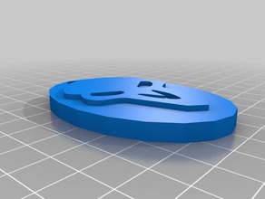 reaper icône de keychain la partie L'imprimante 3d pièces overwatch 3d print model - Mito3D