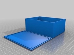projet case w les vis du couvercle de l'électronique personnalisé 3d print model - Mito3D
