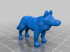 wolf dungeons dragons games 3d print model - Mito3D