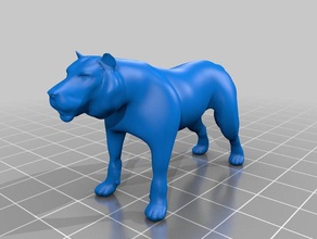 tigre animais 3d print model - Mito3D