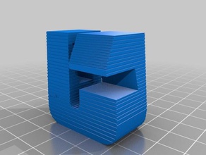 3d slash day308 jmu cube de l'apprentissage lettre 3d print model - Mito3D