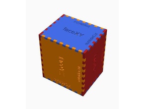 2d articulação do dedo biblioteca openscad 3d print model - Mito3D