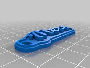 aless Schlüsselanhänger kundengebundene 3d print model - Mito3D