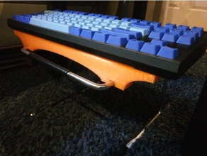 soporte de teclado piso escritorio personalizable la oficina equipo casa organización pie 3d print model - Mito3D