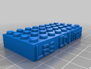 las colinas chaveiro brinquedos de construção personalizado 3d print model - Mito3D