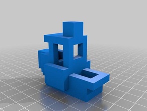 8 bit benchy 3d printing tests 3dbenchy 8-bit 3d print model - Mito3D