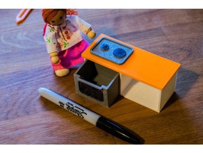 casa delle bambole con cucina giocattolo & accessori di gioco bambola mobili playmobil 3d print model - Mito3D