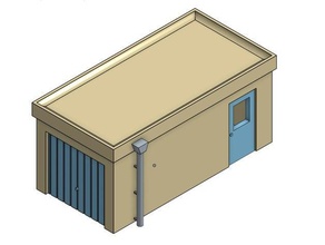 modèle de garage box echelle 1 87 h0 bâtiments et structures échelle 3d print model - Mito3D