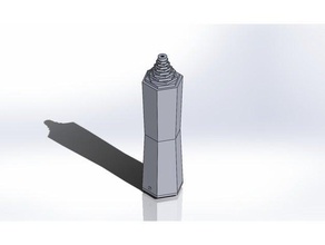 hexagonal de la lámpara pie decoración las lámparas 3d print model - Mito3D