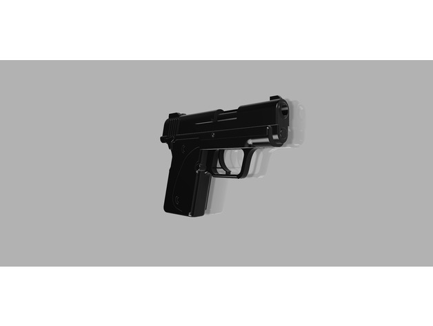 kimber solo 9mm pistola de mano La impresión en 3d arma fuego la juguete 3D print model - Mito3D