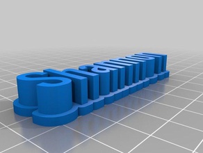 meu personalizada 3d shannon placa esculturas personalizado 3d print model - Mito3D