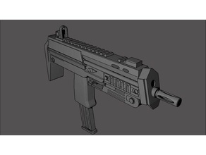 Maschinenpistole Modelle Waffen machine gun 3d print model - Mito3D