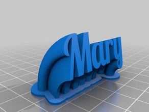 mary office customized 3d print model - Mito3D