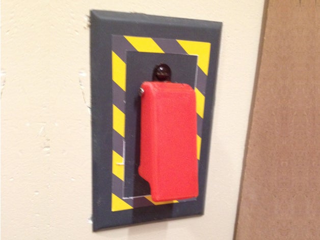 interruptor da luz de guarda decoração tampa placa missile 3D print model - Mito3D