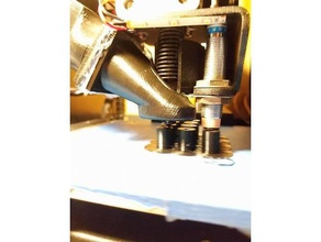 printrbot simple metal cooling fan duct 3d-Drucker Teile Gebläse Zentrifugalkraft Kühlung Kanal lüfterverkleidung Metall rau - Verkleidung einfach 3d print model - Mito3D