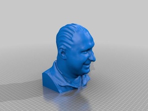 nick bin chia Kopf Skulpturen 3d print model - Mito3D