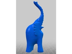 new lucky elephant sculptures 3d print model - Mito3D