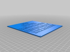 hayır kapı çalıyor 3d baskı 3d print model - Mito3D