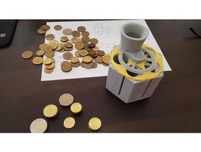 coin sorter Sırp dinarı 3d baskı para sikke sıralama makinesi dinar novac rasporedjivac slagac kovanica 3d print model - Mito3D