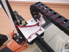 cable chain holder 3d printer accessories cablechain electric tevo tarantula 3d print model - Mito3D