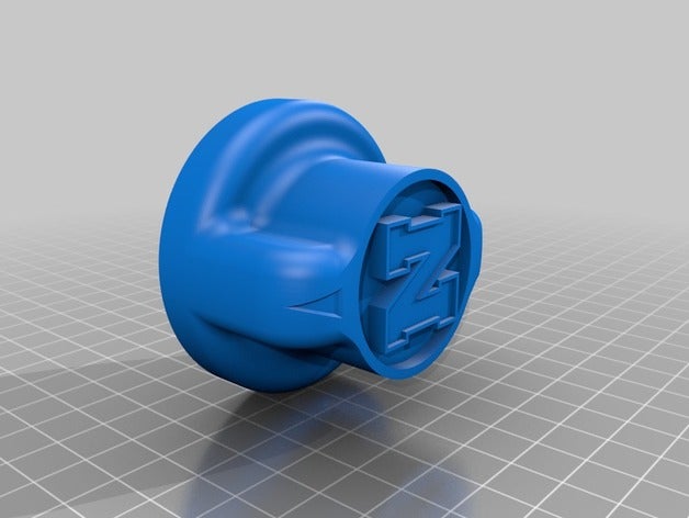 nebraska logotipo botão grill exterior e jardim huskers knob 3D print model - Mito3D