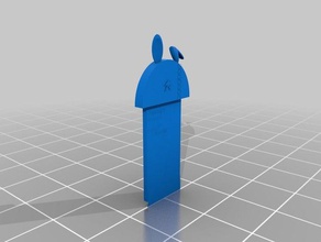 bunny Lesezeichen 3d print model - Mito3D