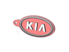 kia keyring automotive 3d print model - Mito3D