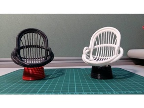 swivel chair 3d printing toy furniture 3d print model - Mito3D