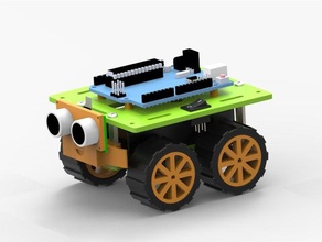 4wd smart car arduino n20 motor robotics 3d print model - Mito3D